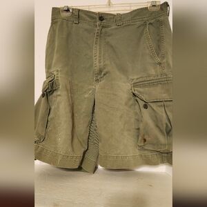 Polo by Ralph Lauren Olive Cargo Shorts with Button Flap Pockets
